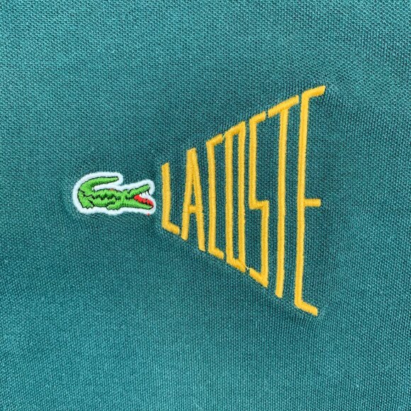 Lacoste Mens Shirt XL (Fits Large) Green Pique Polo Short Sleeve Tennis Prep - Picture 3 of 8